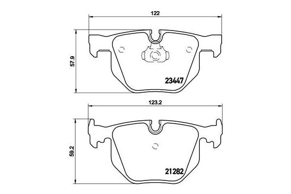 Fren Disk Balata Arka BREMBO P 06 029
