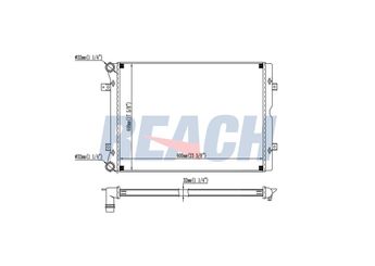 Su Radyatörü  RADISEN RR 65014  3M218005AA 7M3121253F 1212576