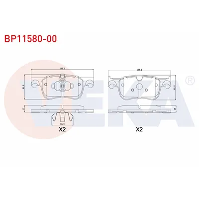Fren Disk Balata Ön Toyota Proace City Verso (2020->)  VEKA BP11580-00