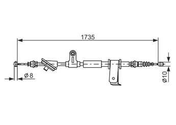 El Fren Teli Arka Sağ BOSCH 1 987 477 112  1987477112 50500557 50505370