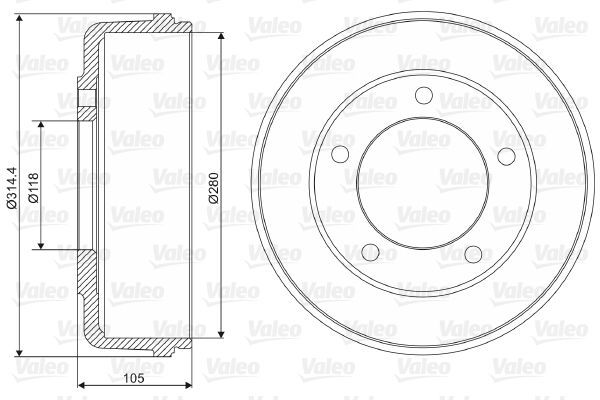 Kampana Arka Sağ veya Sol Ford Transit Kamyonet (FY)(2000->)  VALEO 237048