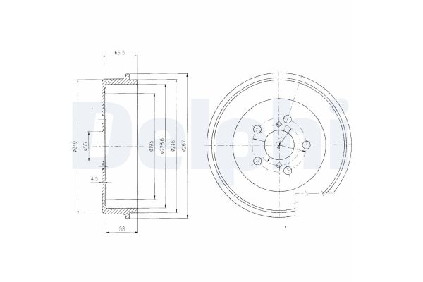 Kampana Arka Sağ veya Sol DELPHI BF405