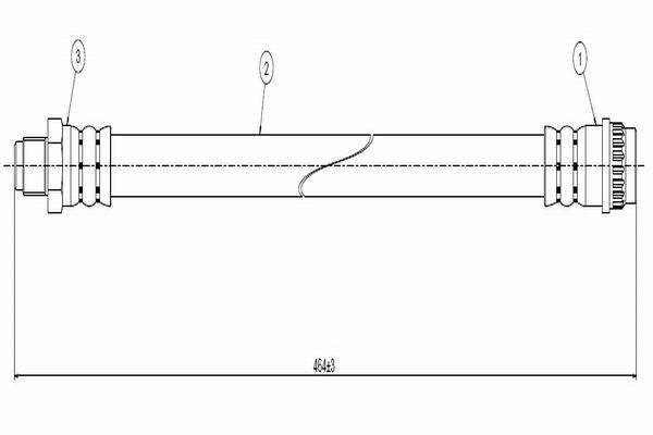 Fren Hortumu Arka Sağ veya Sol Renault Espace (J63)(01.1991->)  CAVO C800 176A