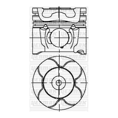 Piston (75.00MM-0.60)  KONEKS 229393