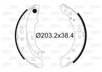 Fren Pabuçlu Balata Arka VALEO 564097  4544200202 MN186120