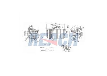 Klima Kompresörü  DELPHI CS0122-11B1  1136534 19169358 52499052 25740049 89018935 89019225