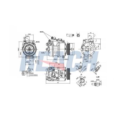 Klima Kompresörü  BMW 5 Serisi Touring (E61)(2004->)  DENSO DCP05020