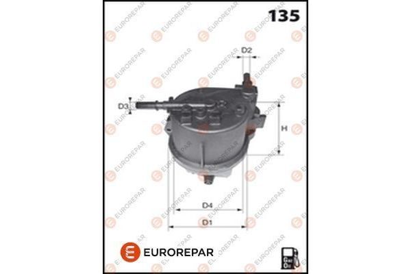 Yakıt Filtresi  Ford Focus 3/4/5 Kapı (CAP)(08.2004->)  EUROREPAR 1609692180