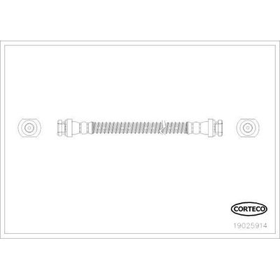 Fren Hortumu Arka Sağ veya Sol Mitsubishi Colt (C50A)(1989->)  CORTECO 19025914