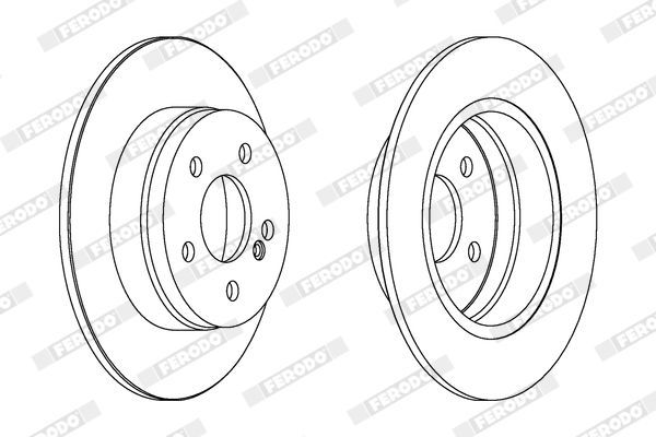 Fren Disk Ayna Arka Sağ ve Sol FERODO DDF1689C