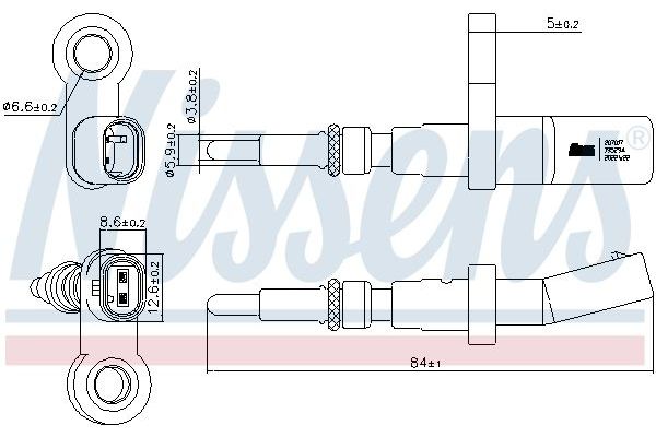 Hararet Müşürü  Volkswagen Crafter Grand California (SC)(01.2019->)  NISSENS 207017