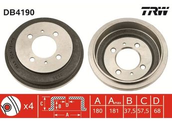 Kampana Arka Sağ veya Sol TRW DB4190  4320650Y10 43206-50Y10