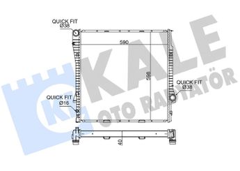 Su Radyatörü  KALE 354200  1438913 1439101 1.439.101 17101439101 1710.1.439.101
