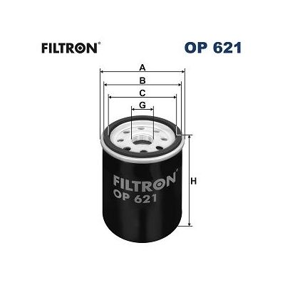 Yağ Filtresi  Suzuki Baleno Combi (SY/EG)(1996->)  FILTRON OP 621