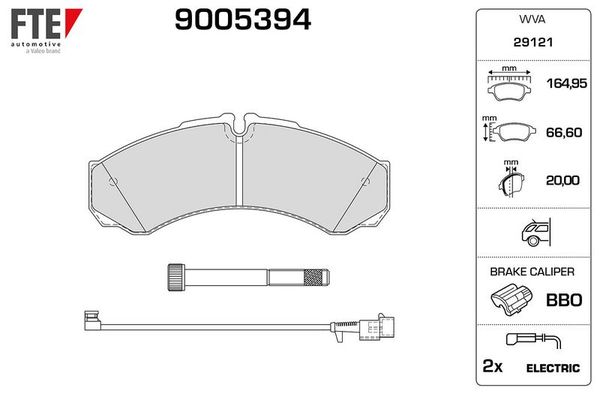 Fren Disk Balata Arka FTE 9005394
