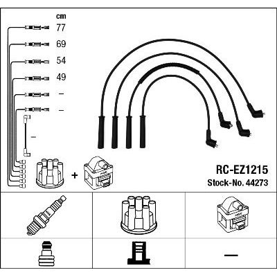 Buji Kablosu  Mazda Demio (DW)(05.1998->)  NGK 44273