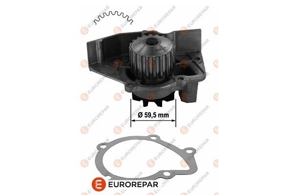 Devirdaim Su Pompası  Citroen BX 5 Kapı (02.1983->08.1988)  EUROREPAR 1637173180