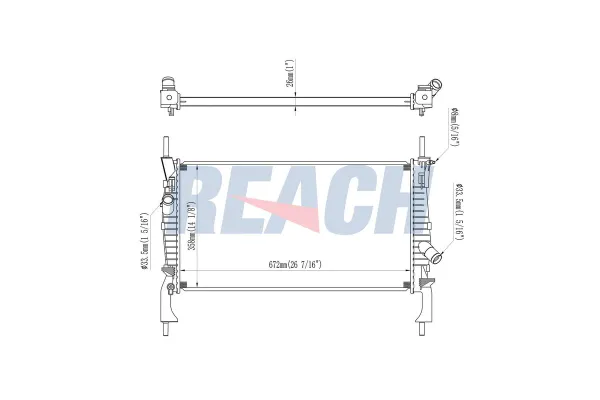 Su Radyatörü  Ford Transit New Line (TT9)(2006->)  MGA 80300
