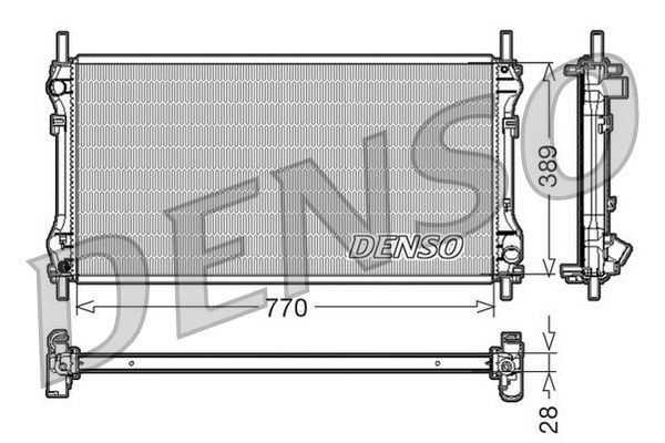 Su Radyatörü  DENSO DRM10104