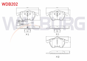 Fren Disk Balata Ön WALBURG WDB202  
