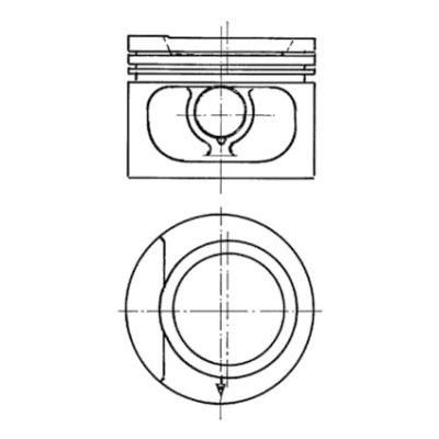 Piston (81.01MM-0.50)  KOLBENSCHMIDT 93876620