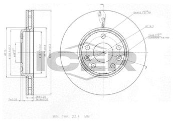 Fren Disk Ayna Ön Sağ ve Sol SWAPP 43250  402060002R 402064408R 402066813R 402067023R