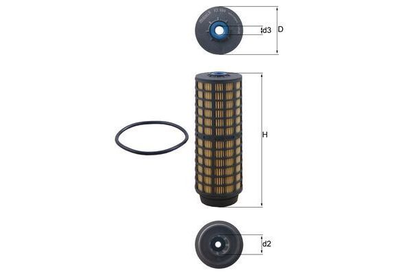 Yakıt Filtresi  Iveco Daily P.Van (2019->)  MAHLE KX 564D