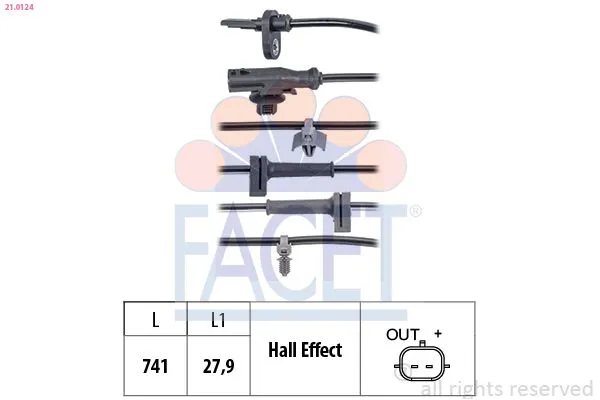 Abs Sensörü Ön Sağ veya Sol MARGO 2840046