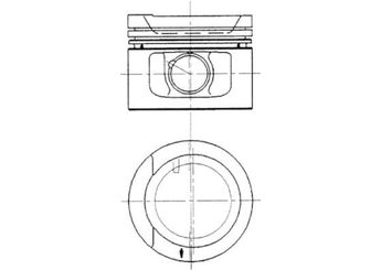 Piston (81.01MM-0.50)  KOLBENSCHMIDT 90942620  44107081 044 107 081 44107107L 044 107 107 L