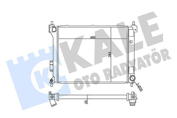 Su Radyatörü  Hyundai i20 (PB)(01.2009->)  KALE 358930