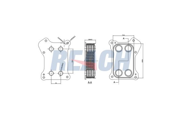 Motor Yağ Soğutucu  Lancia Musa (184)(10.2007->)  AKD OP146103