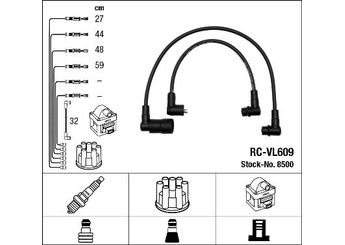 Buji Kablosu  NGK 8500  7700850309 7700 8503 09