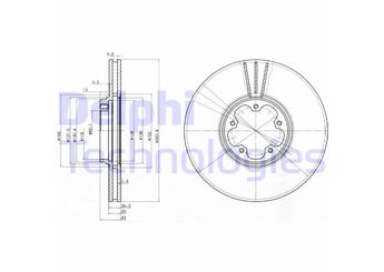 Fren Disk Ayna Ön Sağ ve Sol DELPHI BG3504  