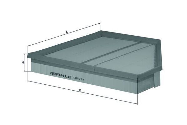 Hava Filtresi  BMW X5 Serisi (E70)(07.2007->)  MAHLE LX 2098
