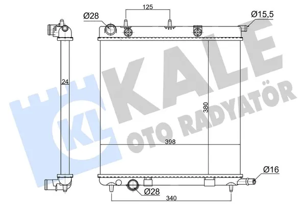 Su Radyatörü  BMW X1 Serisi (E84)(2009->)  KALE 363665