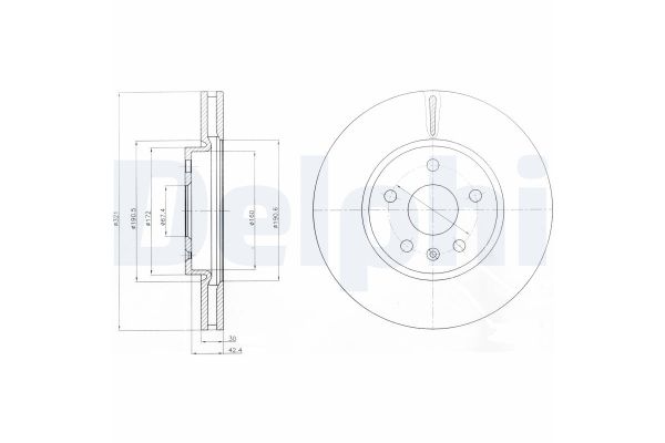 Fren Disk Ayna Ön Sağ ve Sol MG Marvel R (12.2021->)  DELPHI BG4189