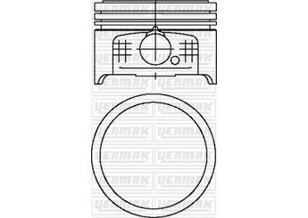 Piston (75.00MM-STD)  YENMAK 31-04500-000  3104500000 9637939280 9644237680 9644237780 9659212080 9659212180 9659212280 9659212380 9659212480 9659212580