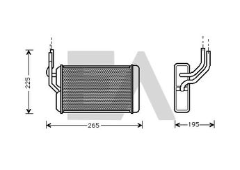 Kalorifer Radyatörü  VALEO 812071  JEM10002 8FH351308561 8FH 351 308-561