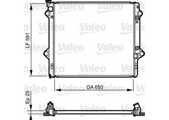 Su Radyatörü  VALEO 735568  5Q0121251EL 1640030140 16400-30140 1640030141 16400-30141 1640030142 16400-30142