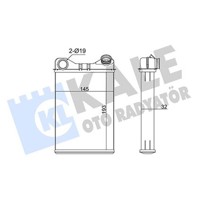 Kalorifer Radyatörü  Abarth Punto (188)(2002->)  KALE 355190