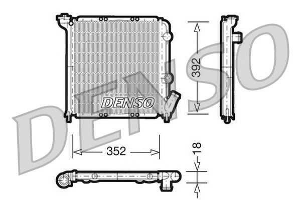 Su Radyatörü  DENSO DRM23026