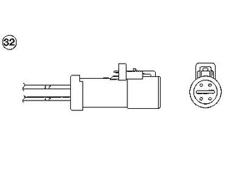 Oksijen (Lambda) Sensörü  NGK 1695  AJ0418861B YL849F472BC YL84-9F472-BC AJ04-18-861B