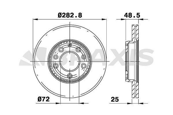 Fren Disk Ayna Ön Sağ ve Sol BRAXIS AE0225