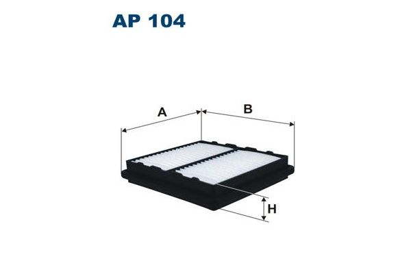 Hava Filtresi  Honda Civic HB (MA/MB)(01.1995->)  FILTRON AP 104