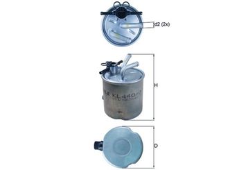 Yakıt Filtresi  MAHLE KL 440/37  16400EC00A 16400-EC00A 16400EC00C