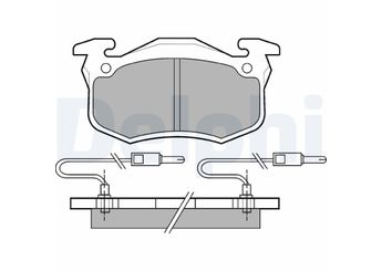 Fren Disk Balata Ön DELPHI LP491  7701202213 7701202227 7701202517 7701 202 213 7701 202 227 7701 202 517 7701203213