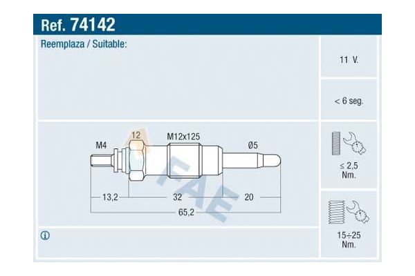 Isıtma Bujisi  Ford Fiesta 3 Kapı/Express (1976->)  KRAFTVOLL 05030025