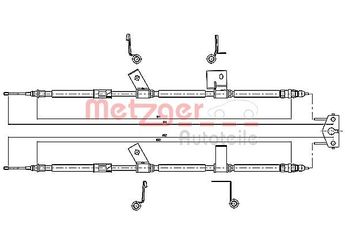 El Fren Teli Arka Sağ veya Sol PSA ORJINAL 39158408  39158408 522115 0522115 13356229 13450575 522142