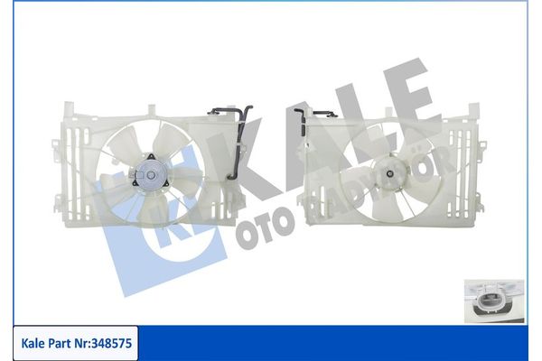 Radyatör Fan ve Motoru  Toyota Avensis Verso (M20)(2001->)  KALE 348575