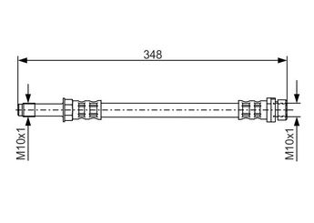 Fren Hortumu Arka Sağ veya Sol BOSCH 1 987 476 622  T24023 93BB2282CA